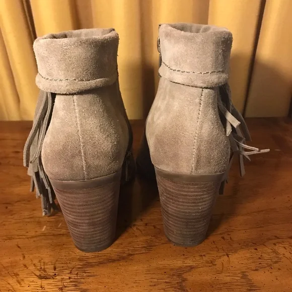 Jessica Simpson JP-Callaghan Booties, Color: Taupe, Cow Split SUEDE, Booties, 8M - Picture 8 of 11